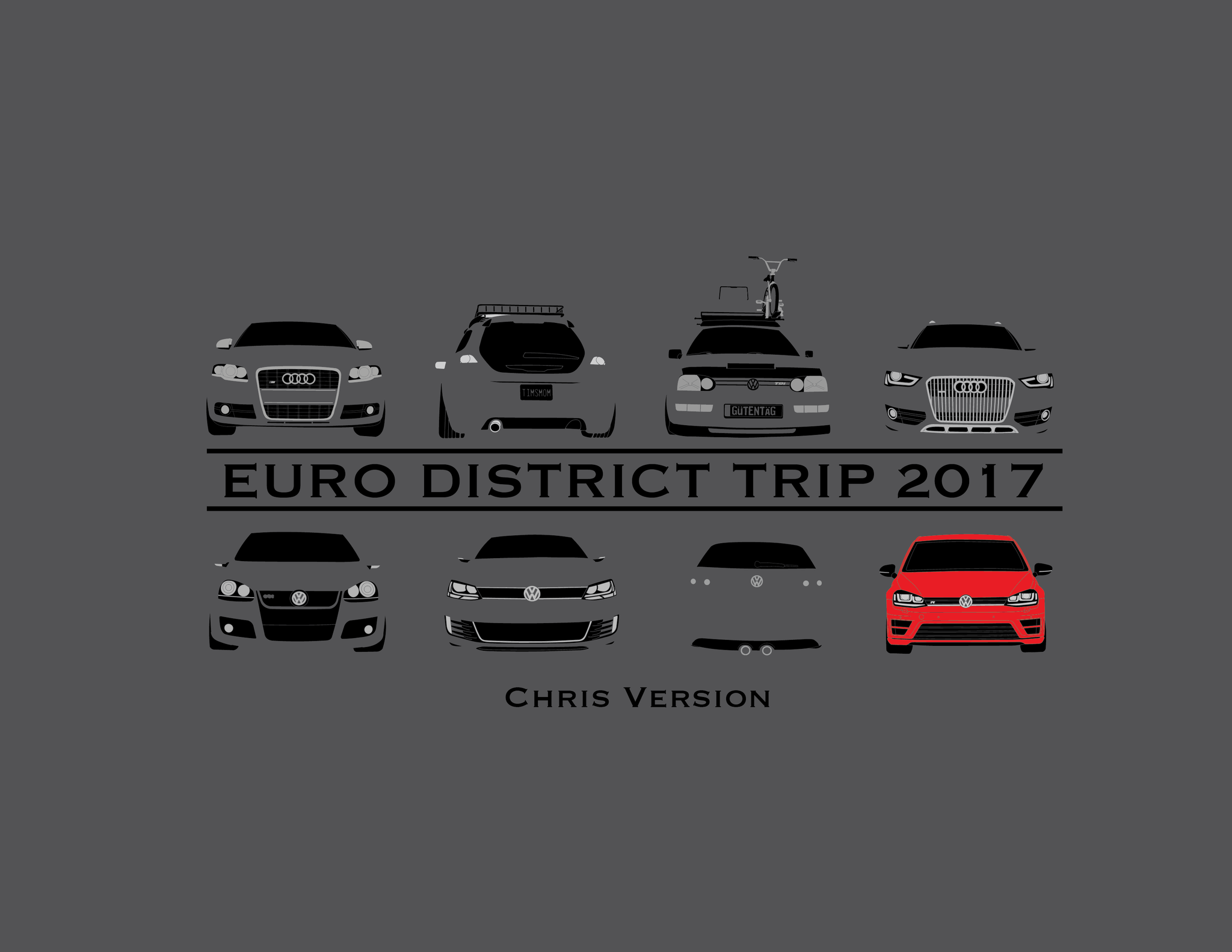 Euro District 2017 Trip Multi Color T-Shirt