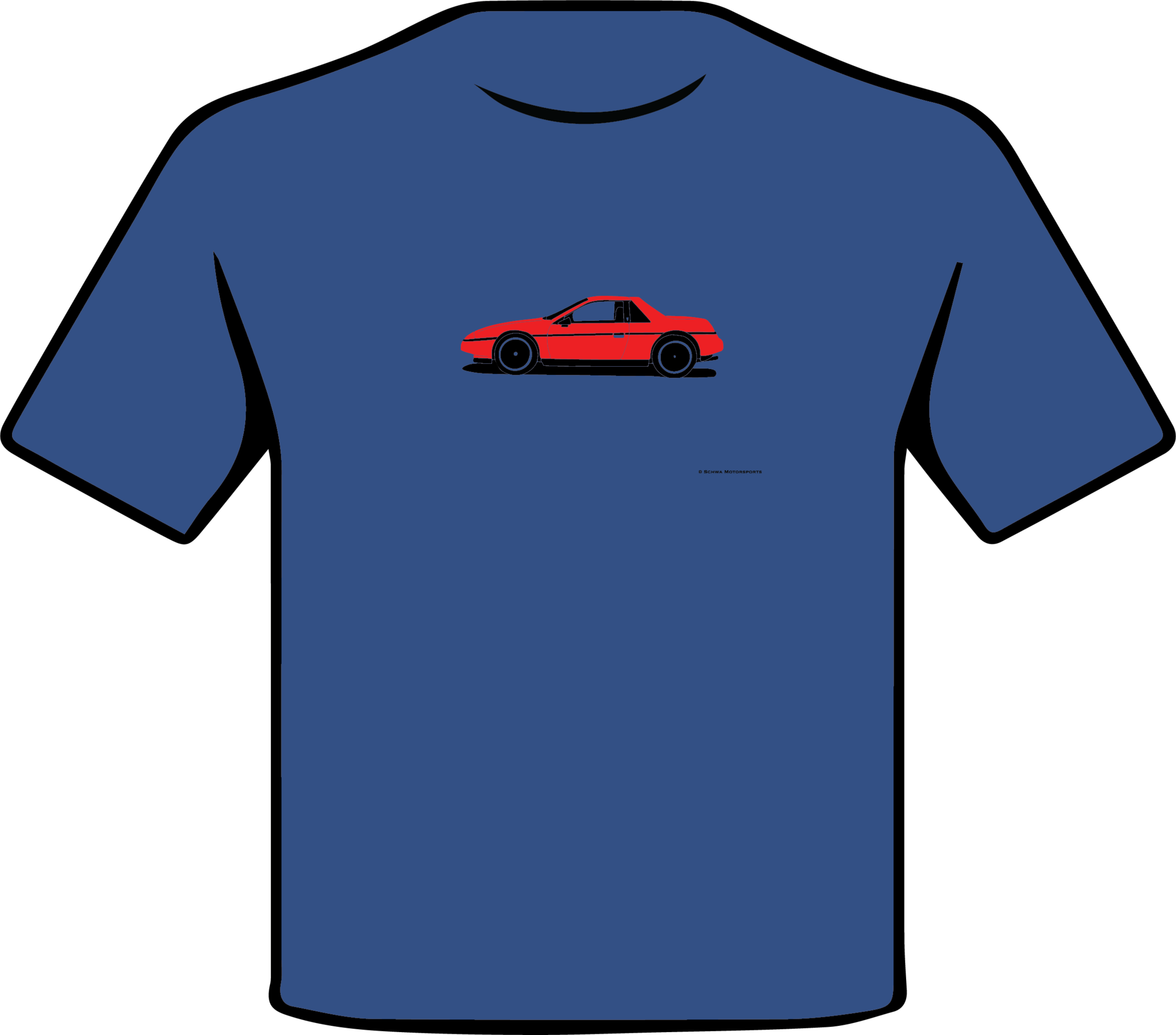 Pontiac Fiero Coupe Side View T-Shirt