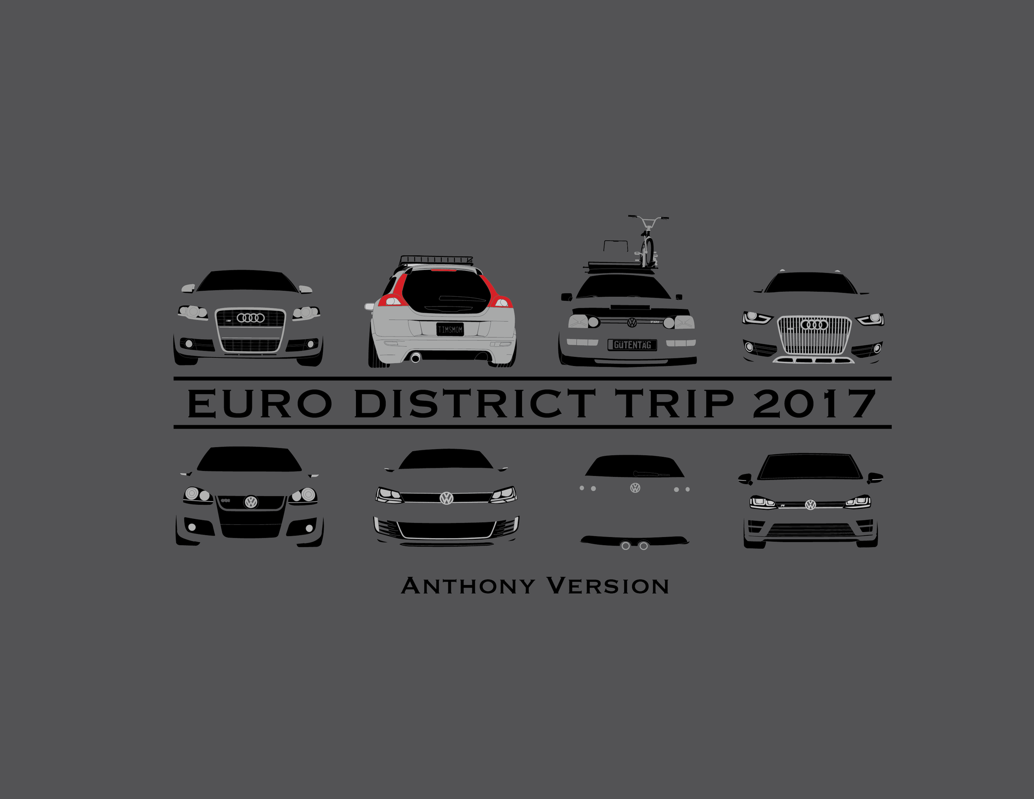 Euro District 2017 Trip Multi Color T-Shirt