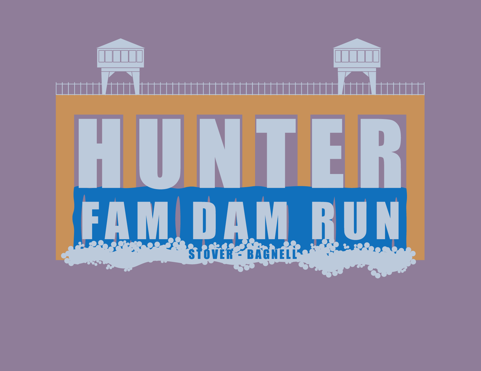 Hunter Fam Dam Run Multi Color T-Shirt