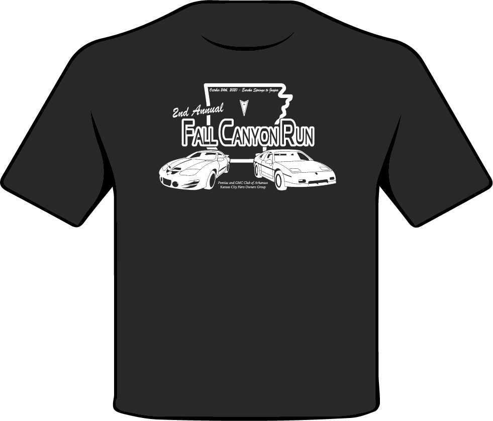 North West Arkansas Pontiac Fall Canyon Run T-Shirt