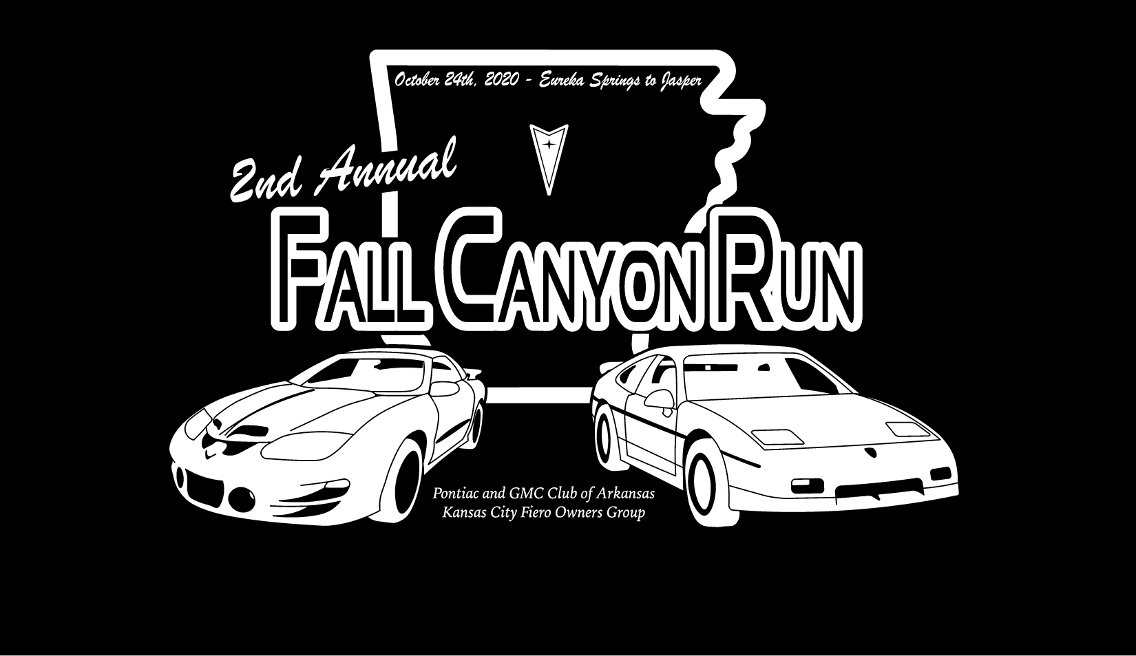 North West Arkansas Pontiac Fall Canyon Run T-Shirt