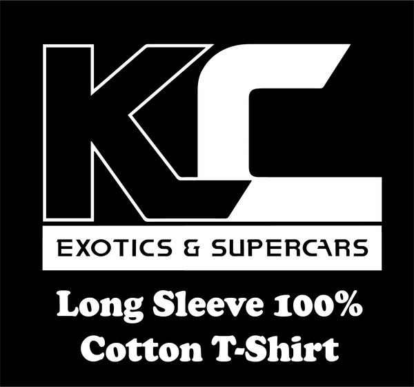 KC Exotics and Supercars Club Long Sleeve T-Shirt 100% Cotton