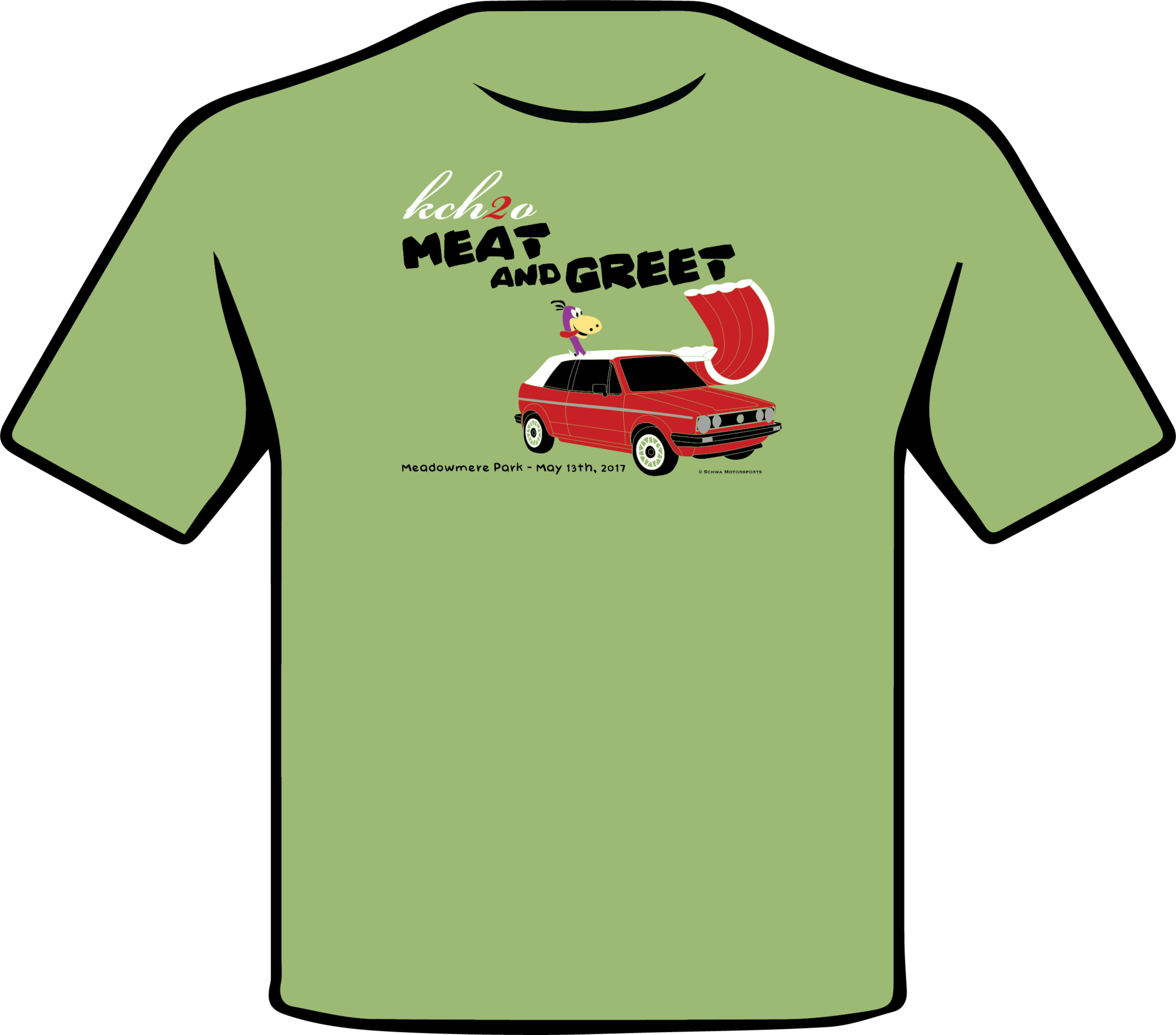 KCH2O Meat and Greet 2017 Multi Color T-Shirt