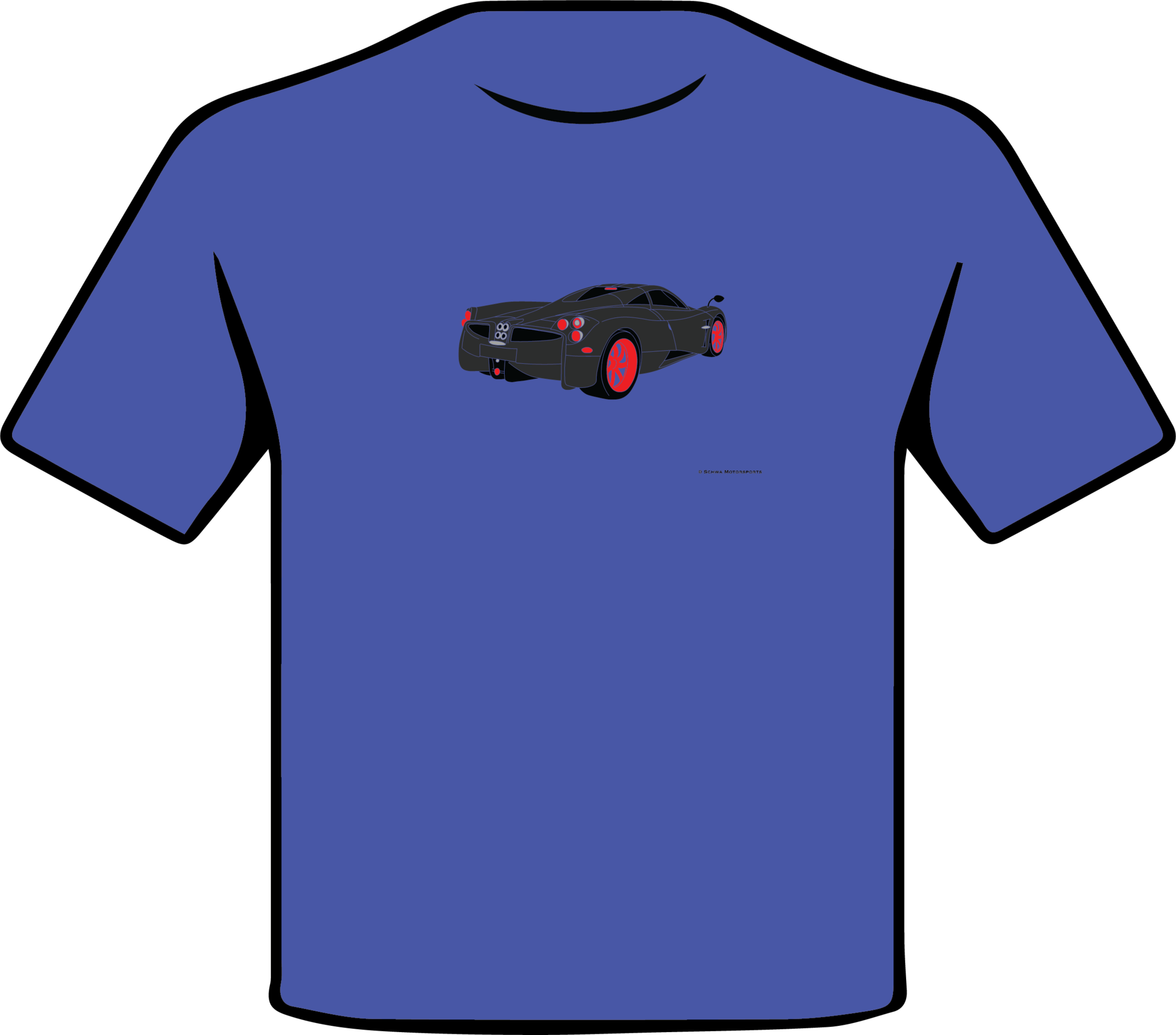 Pagani Huarya Rear 3/4 Angle View T-Shirt
