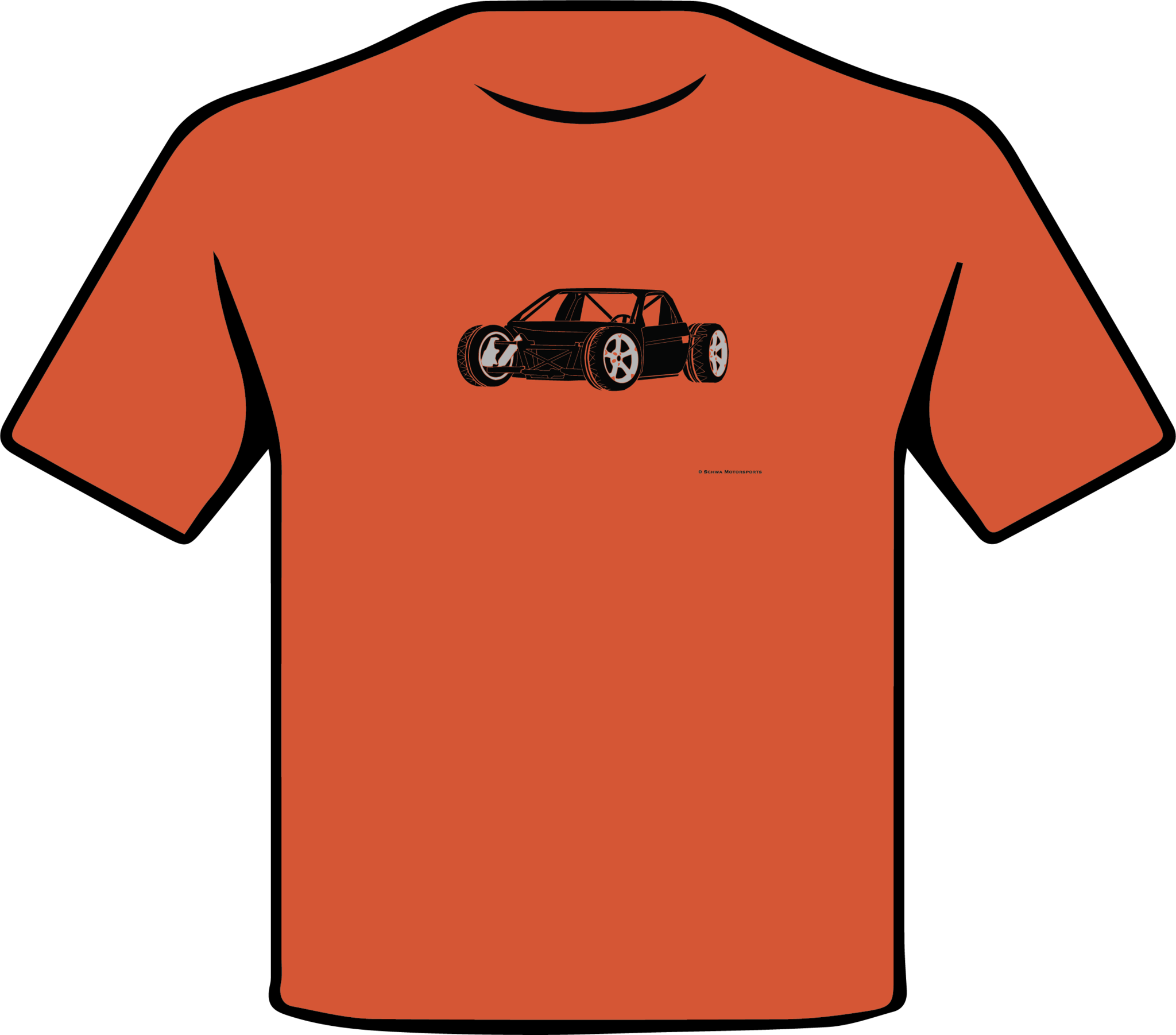 Tube Chassis Front 3/4 Angle Multi Color T-Shirt