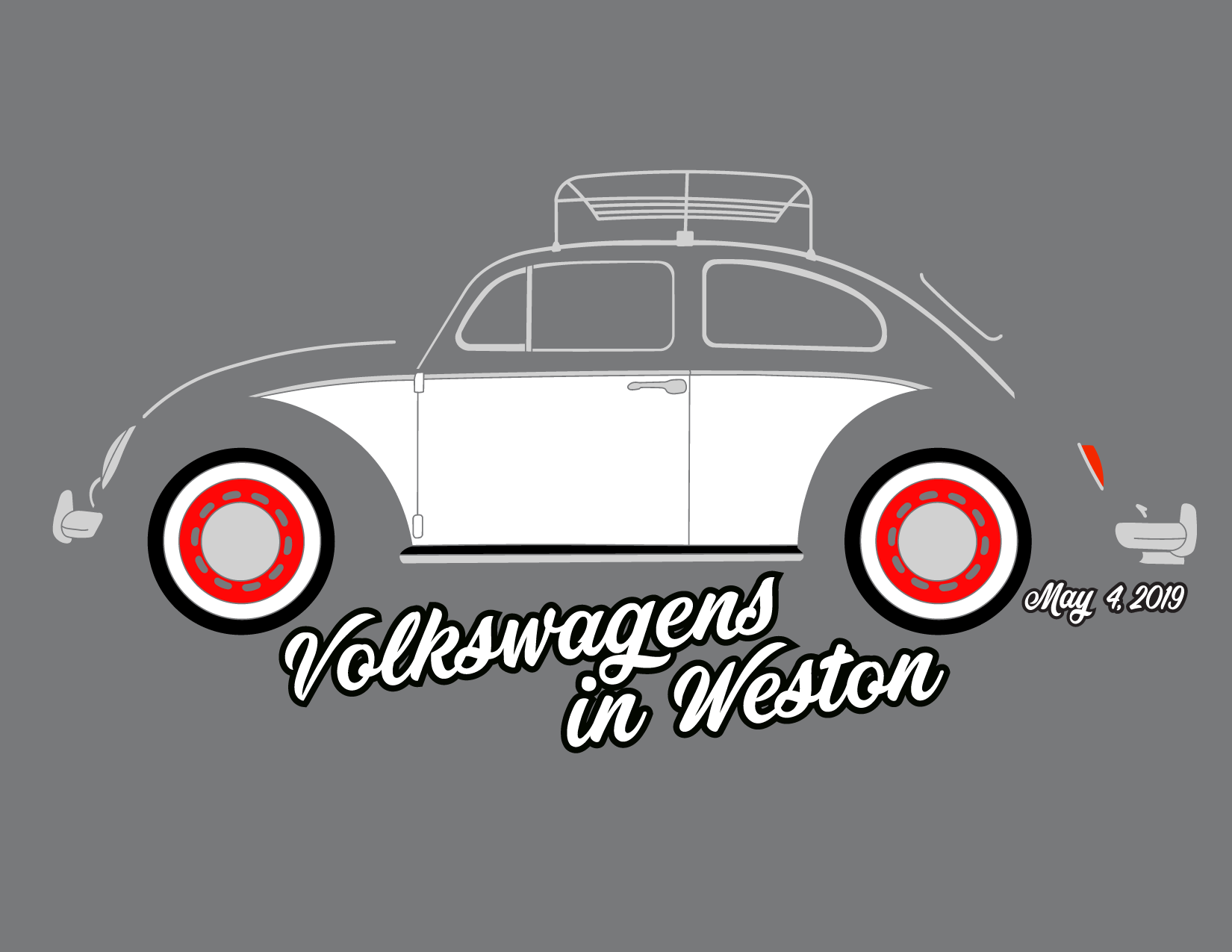 Volkswagens in Weston 2019 Show Multi Color T-Shirt
