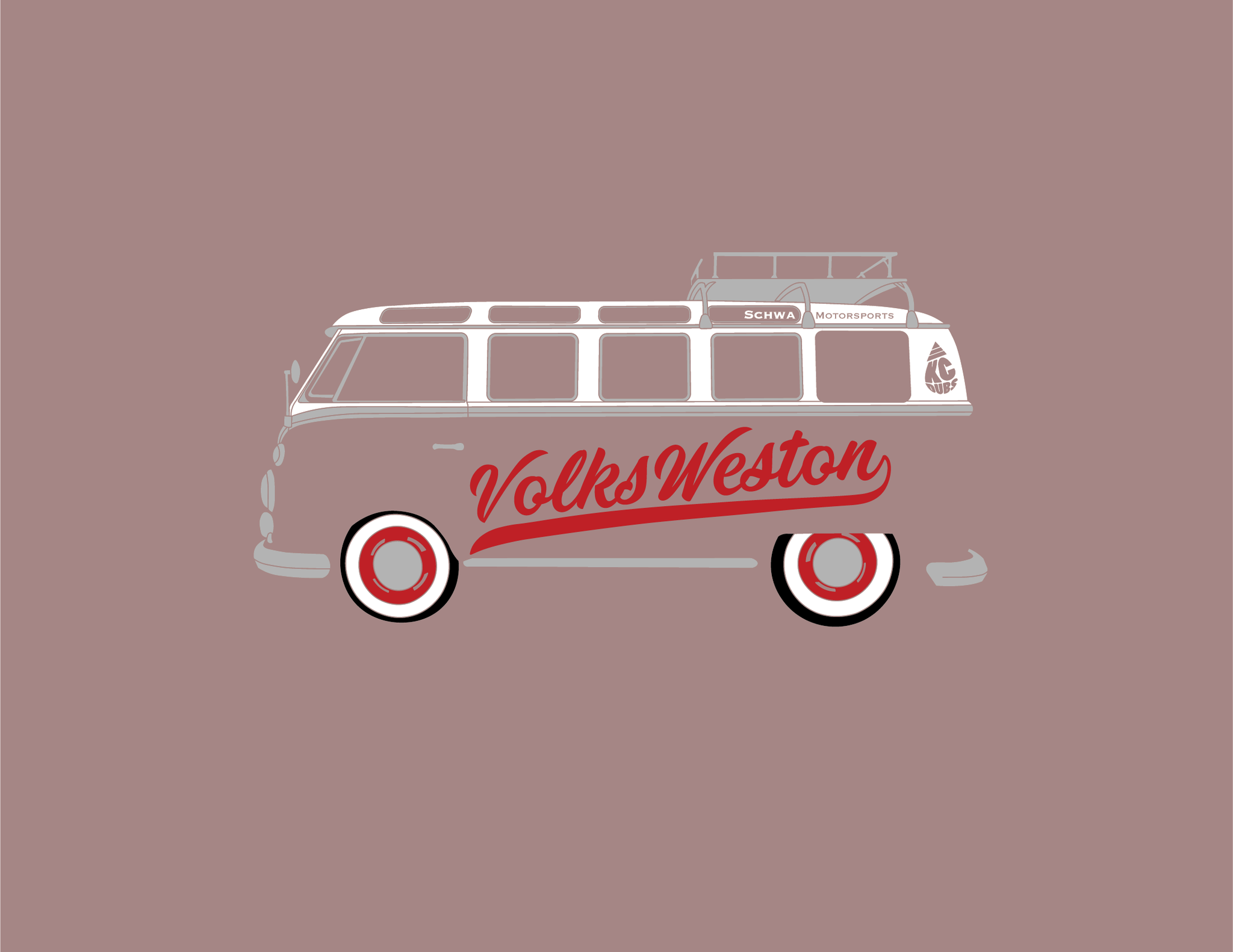 VolksWeston Show Bus Multi Color T-Shirt
