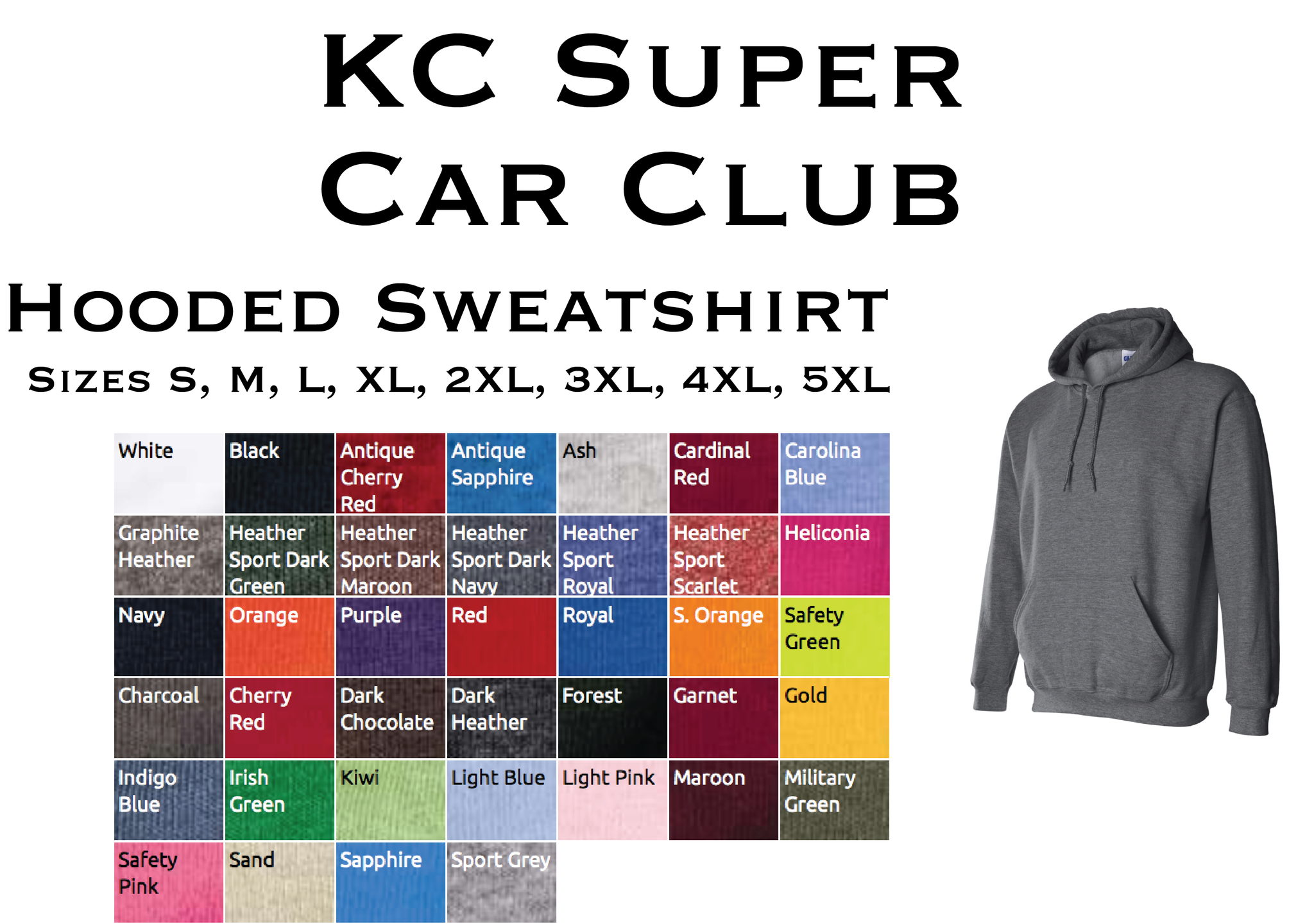 KC Exotics and Supercars Club COTA Pullover Hoodie