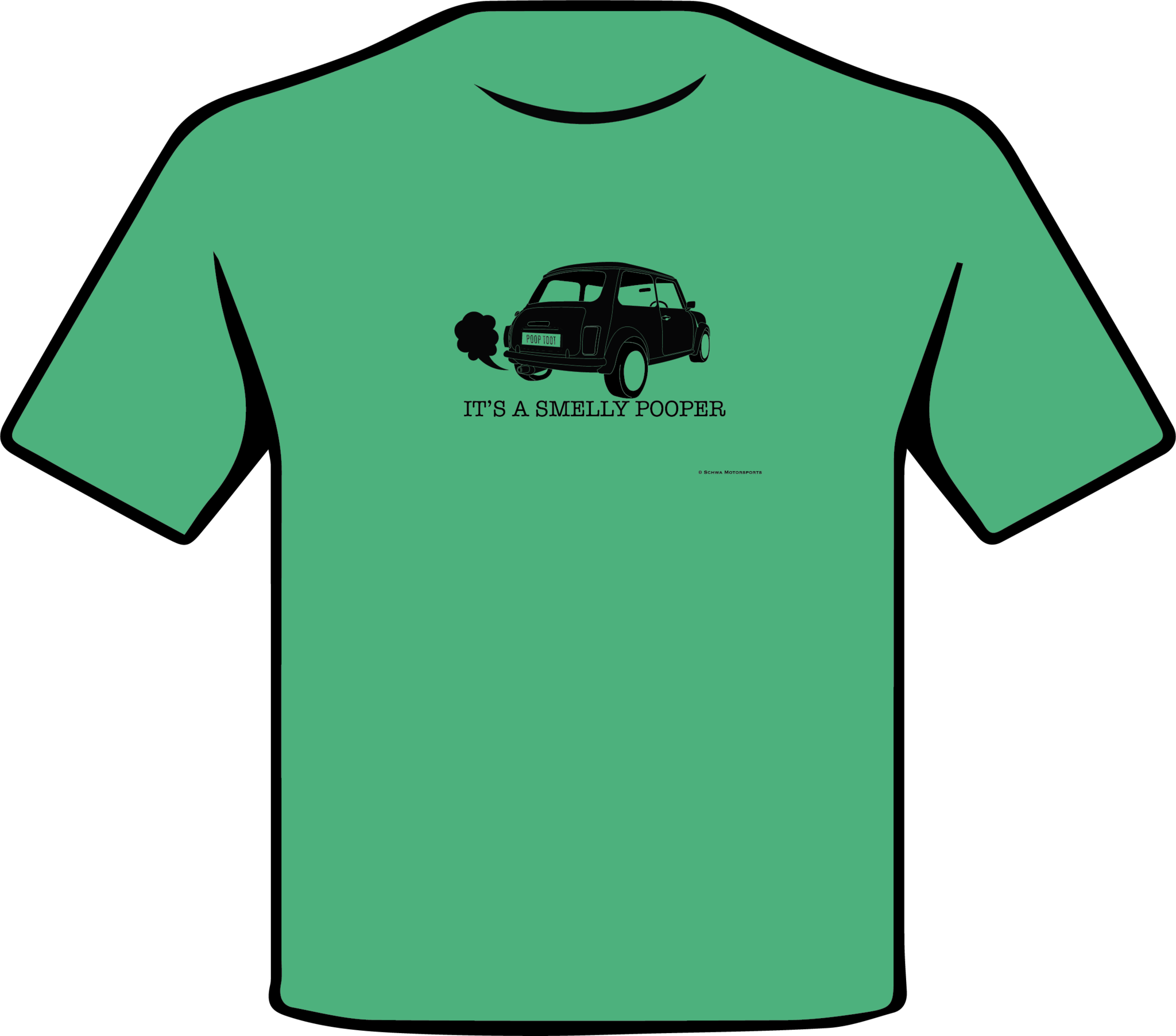 Mini Cooper It's A Smelly Pooper One Color T-Shirt